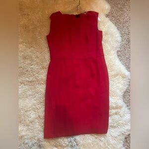 Banana Republic Vibrant Red Midi Dress